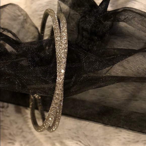 Express Rhinestone Crisscross Mesh Cuff - Picture 3 of 4